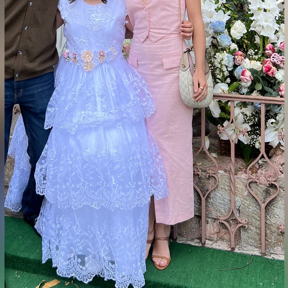 COPY - Zara Linen Pink Midi Dress - Picture 7 of 7